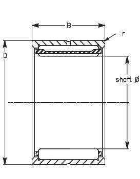 Needle Roller Bearing Reference Diagram