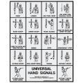 Hand Signals Safety 14" x 11" - W7371675 - Vinyl Decals - AAxis Distributors