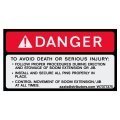 Procedures Safety Decal 3" x 5" - W7377375 - Vinyl Decals - AAxis DistributorsSafety Decals - AAxis Distributors