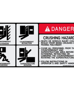 4-Point Crushing Hazard 5.5x11 - W7378527 - Safety Decals - AAxis Distributors