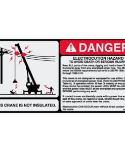 Electrocution Hazard 4.75x9.5 - W8007260 - Vinyl Decals - AAxis Distributors