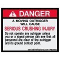 Outriggers Safety Decal 3x4 - W85892 - Vinyl Decals - AAxis Distributors
