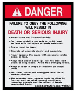 Obey Procedures Safety Decal 5x4 - W85894 - Vinyl Decals - AAxis Distributors