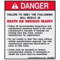 Maintenance Safety Decal 4.5x4 - W85898 - Vinyl Decals - AAxis Distributors